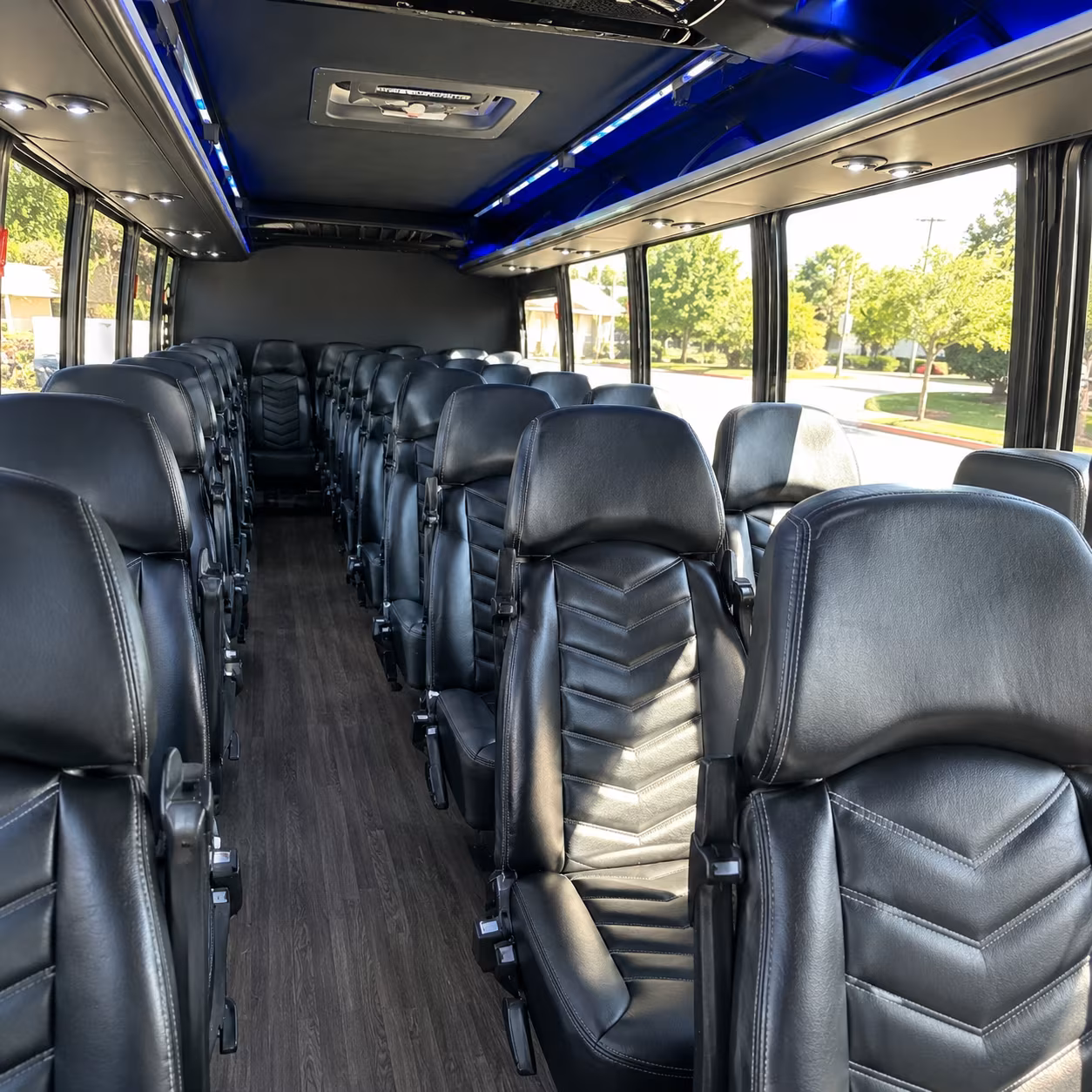 30 passenger minibus inside