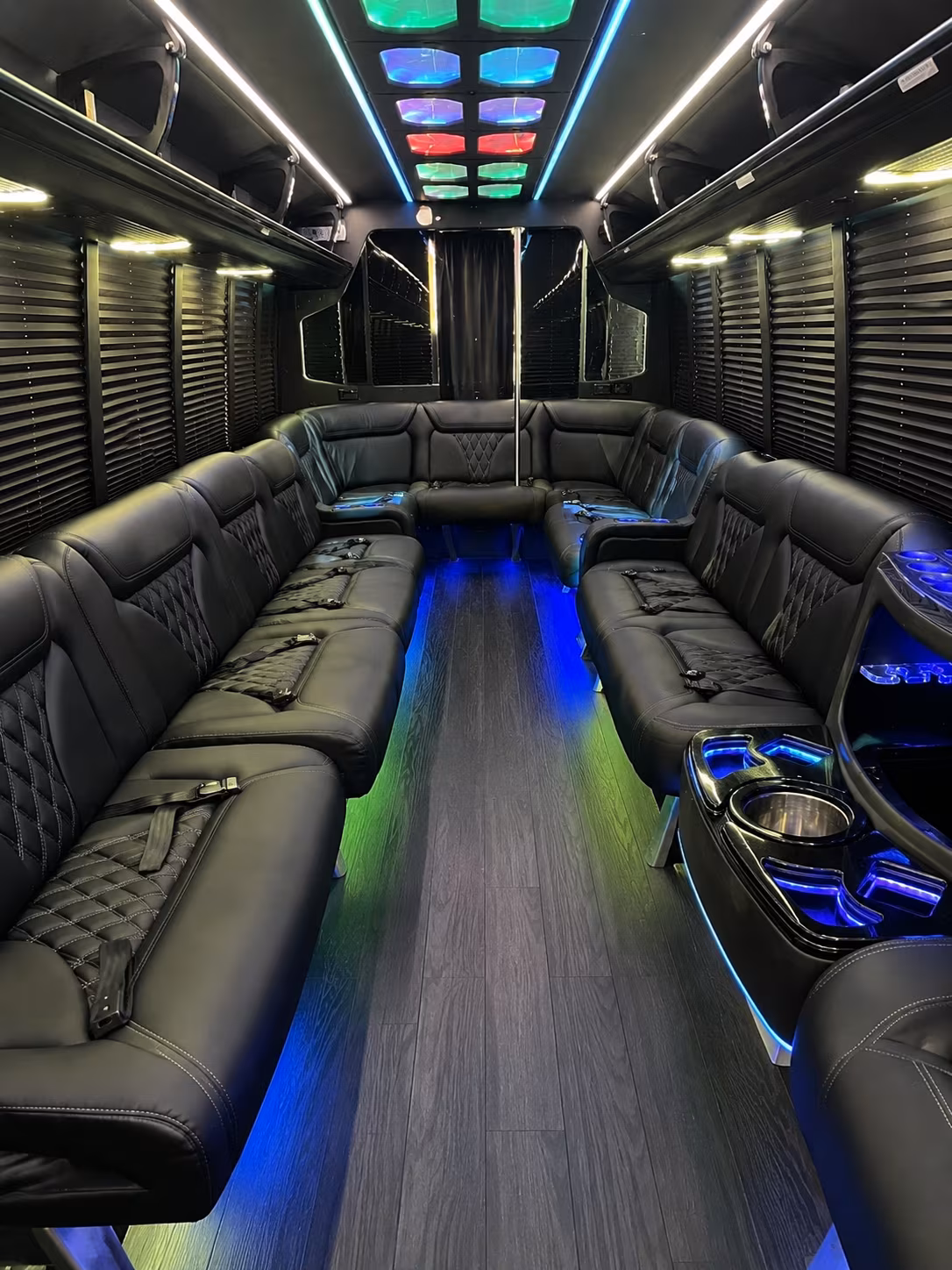 nashua 20 passenger party bus interior