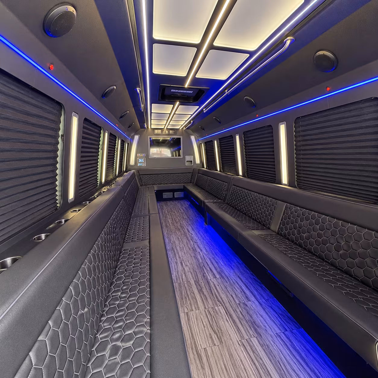 nashua 30 passenger party bus interior