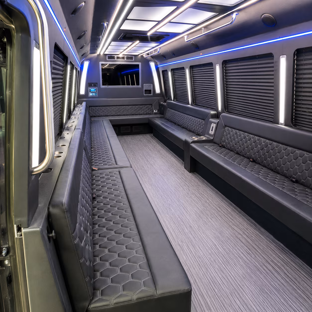nashua 40 passenger party bus interior