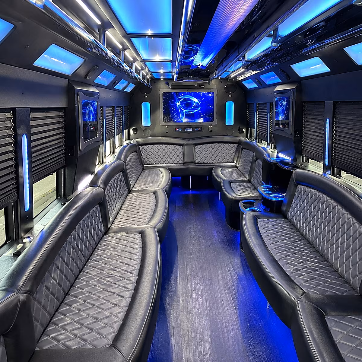nashua 50 passenger party bus interior