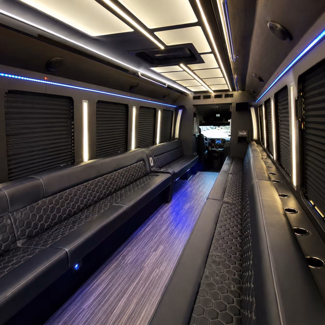 nashua party bus rental interior